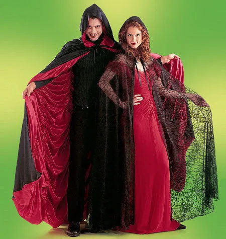 McCall's 4139 Misses'/Men's/Teen Boys' Lined and Unlined Cape Costumes