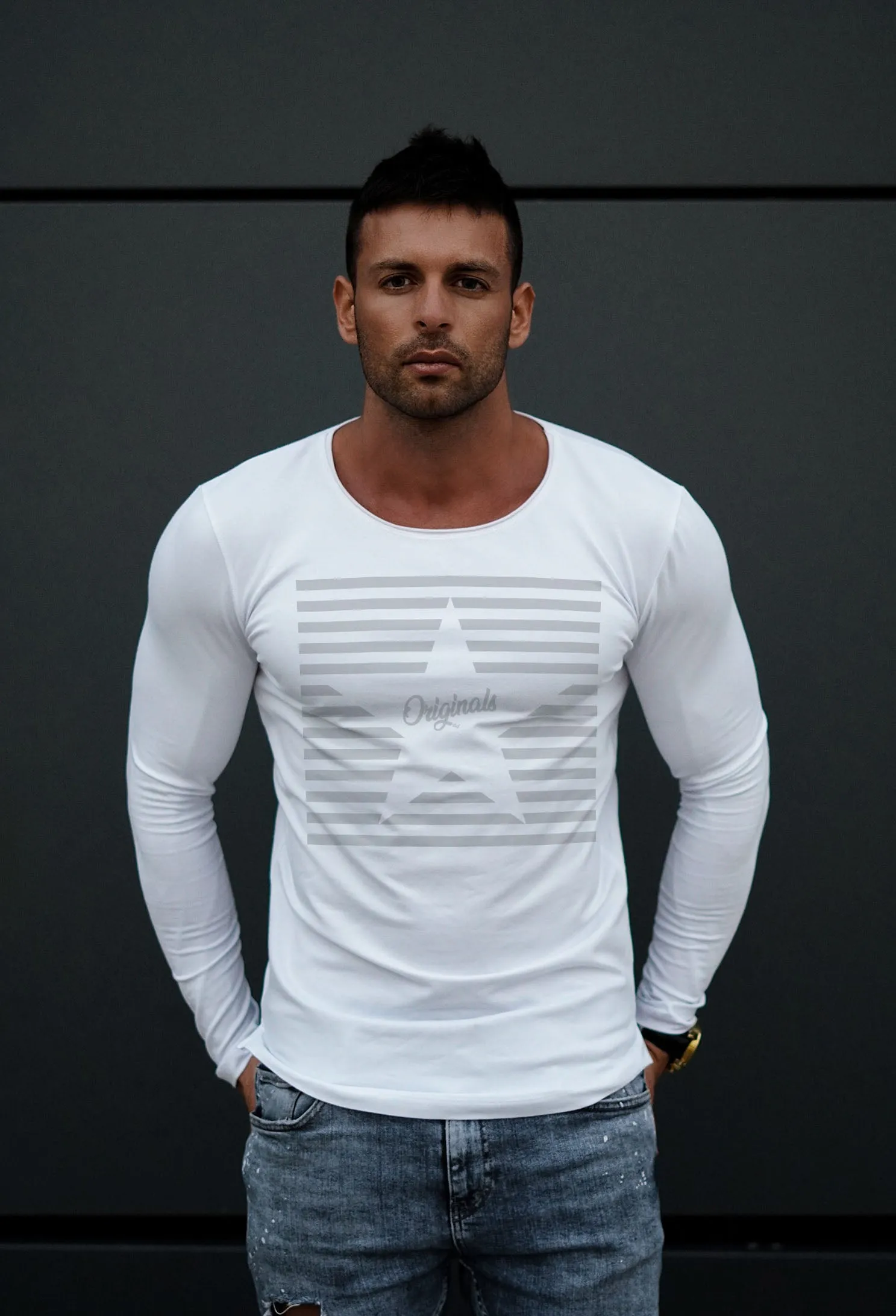 Mens Long Sleeve T-shirt "Originals" MD956