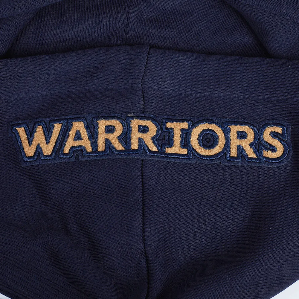 NBA GOLDEN STATE WARRIORS CITY EDITION 24-25 WOMEN'S RIB FLC CROPPED P (MIDNIGHT NAVY)