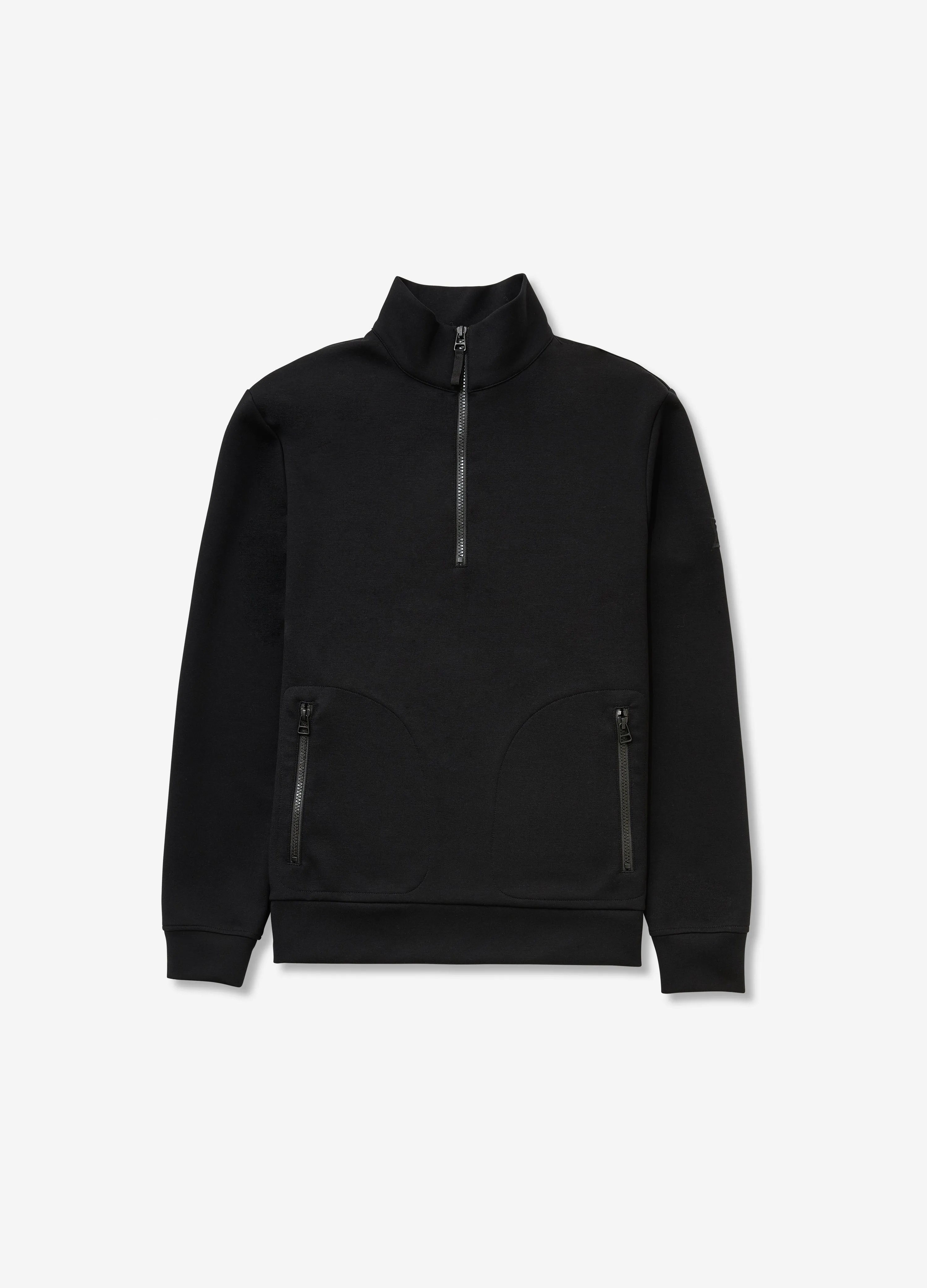 Neoprene Half Zip Sweatshirt Black