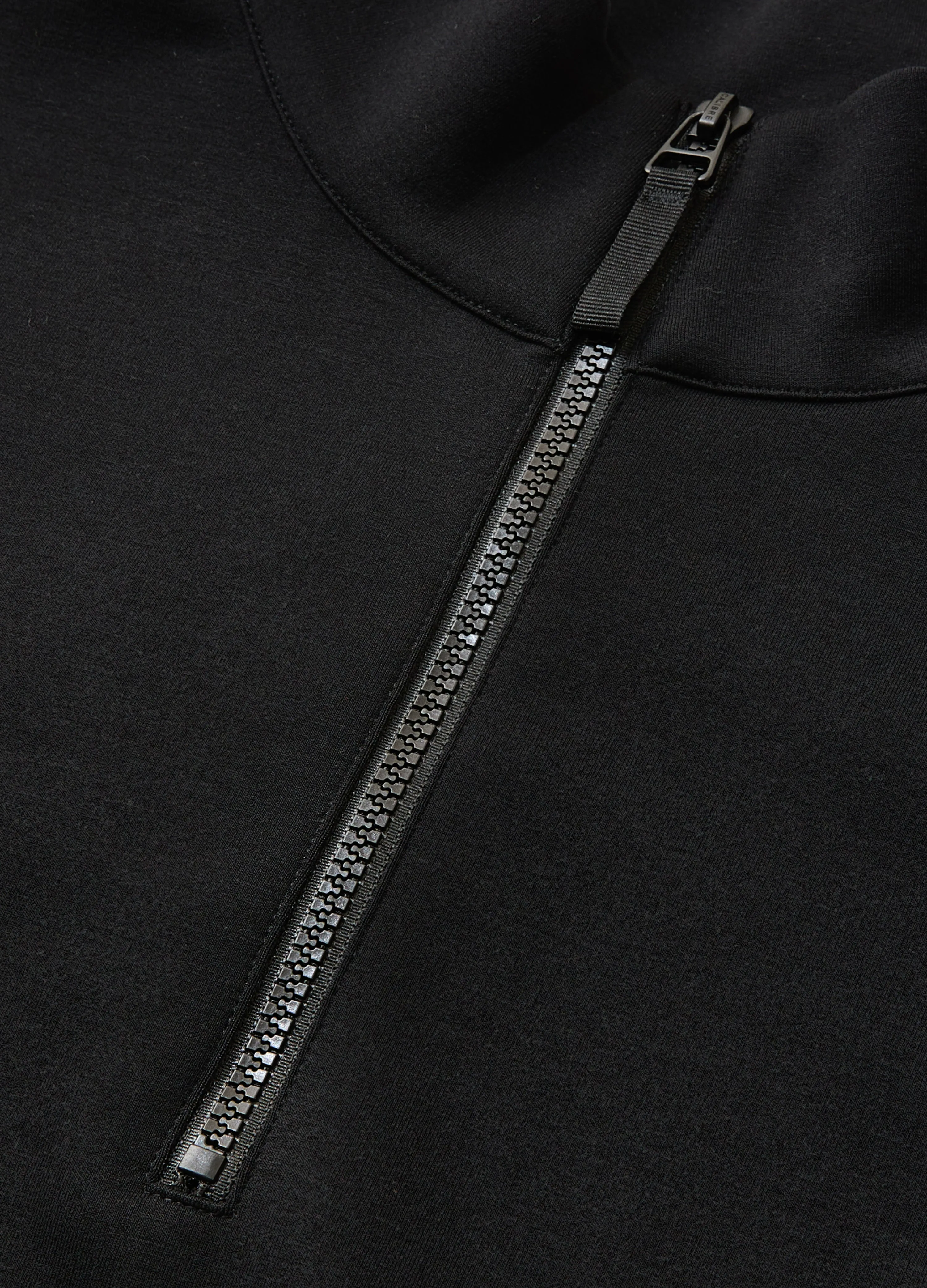 Neoprene Half Zip Sweatshirt Black