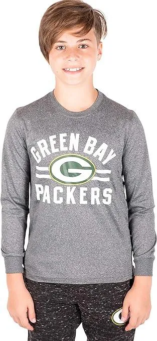 NFL Official Youth Super Soft Supreme Long Sleeve T-Shirt|Green Bay Packers