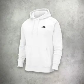 Nike Club Fleece Hoodie White/ Black