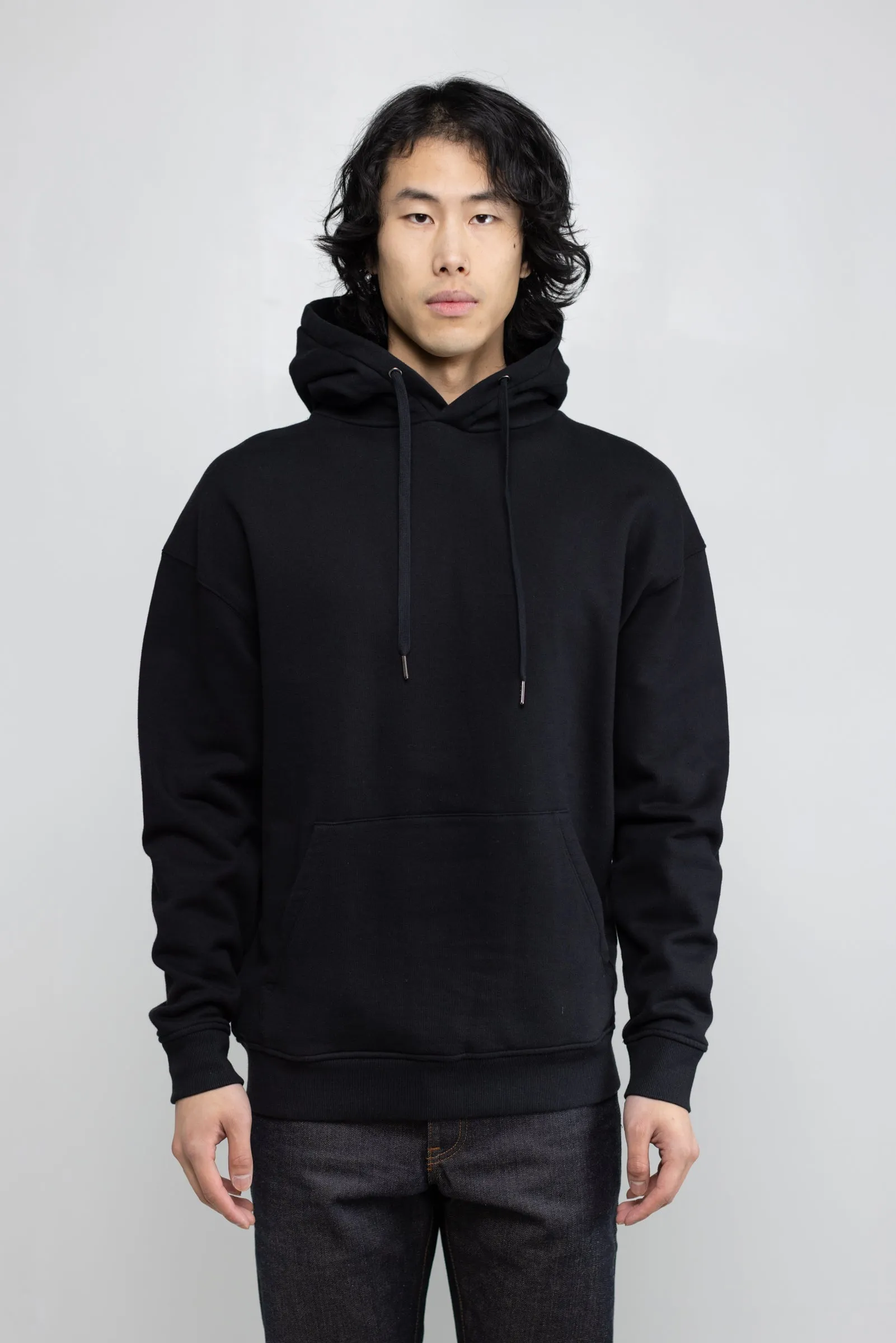 NS2173-1 Cotton Fleece Pullover Hoodie in Black