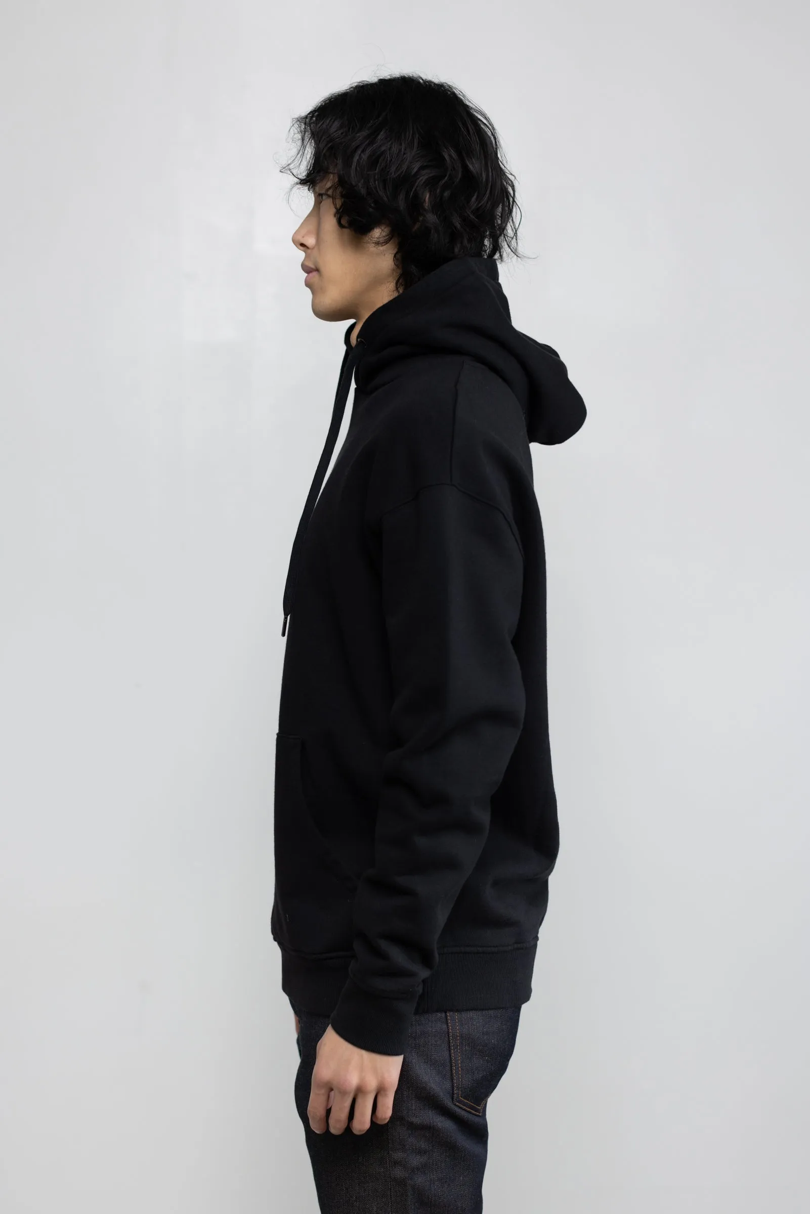 NS2173-1 Cotton Fleece Pullover Hoodie in Black