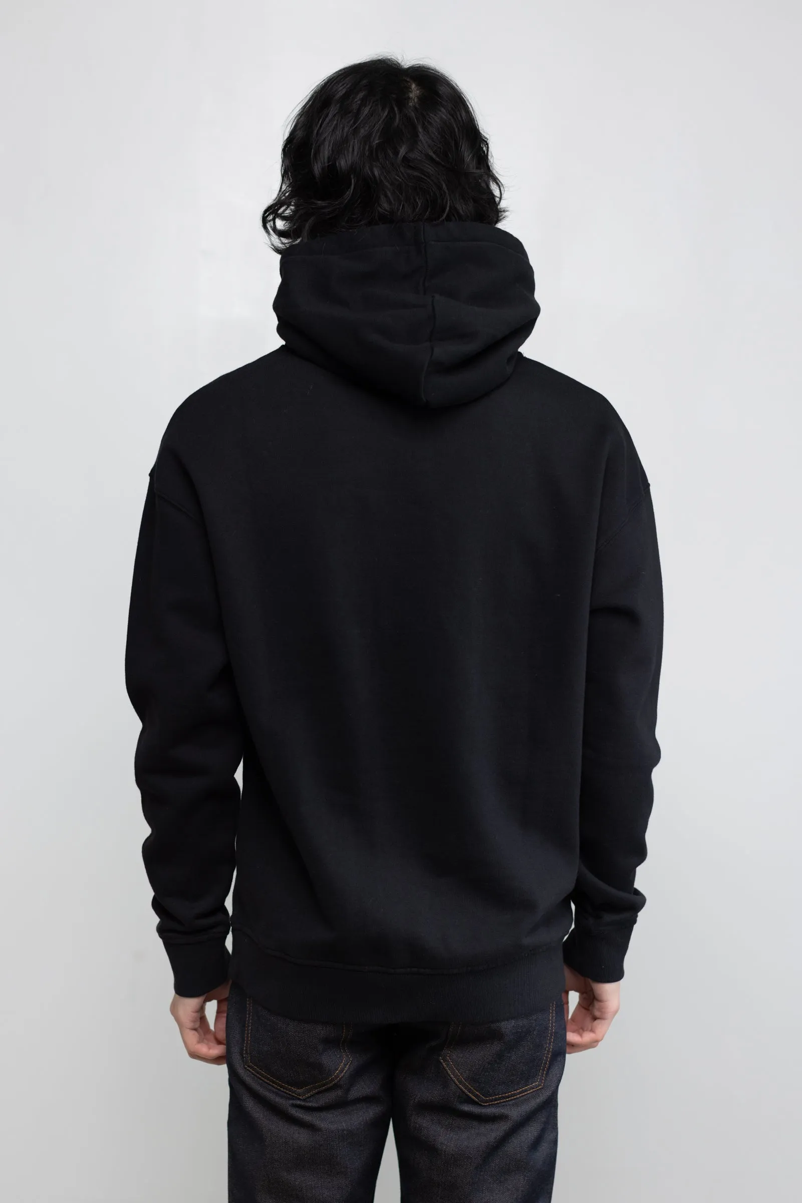 NS2173-1 Cotton Fleece Pullover Hoodie in Black