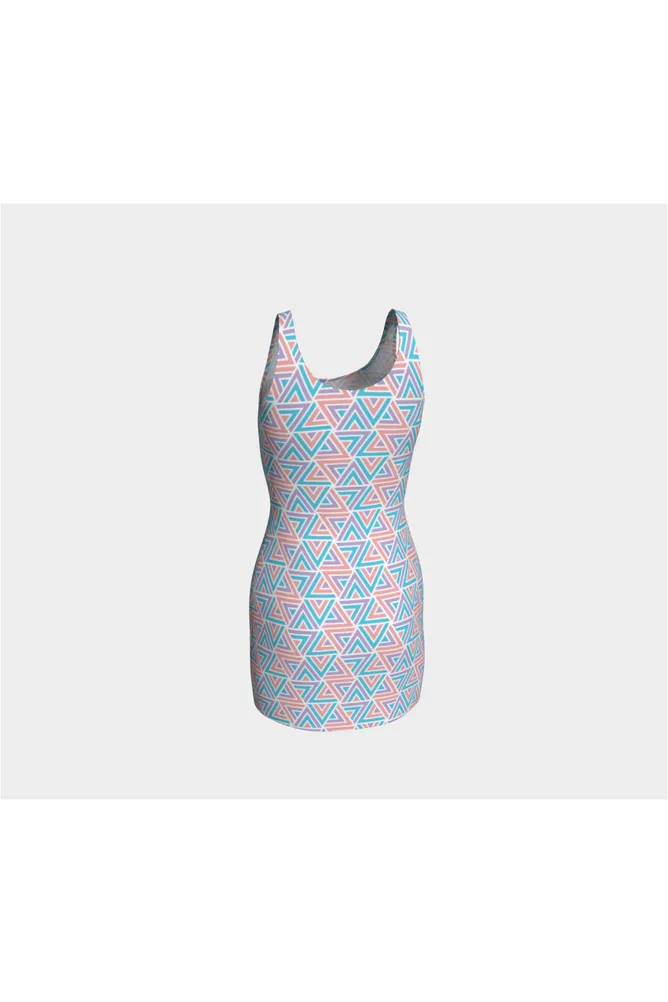 Pastel Trigonomety Bodycon Dress