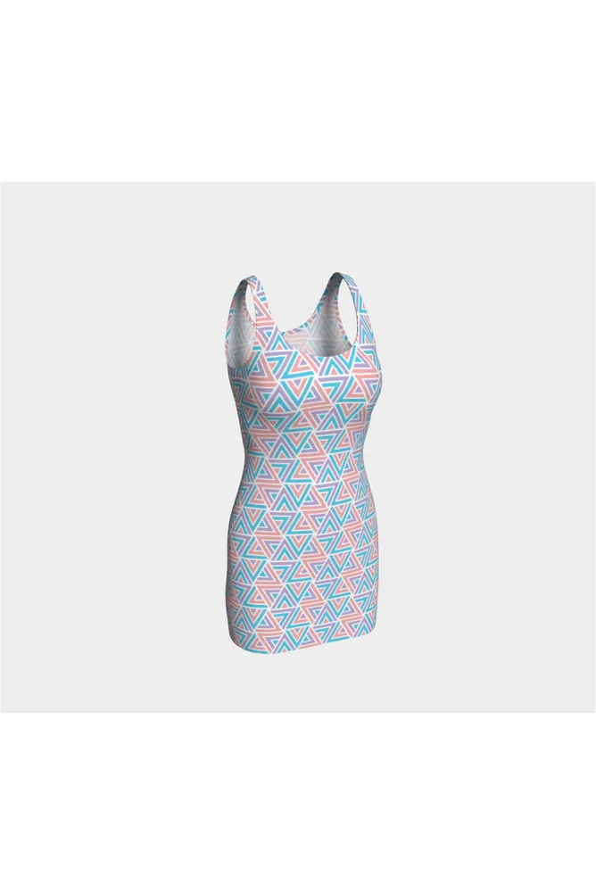 Pastel Trigonomety Bodycon Dress