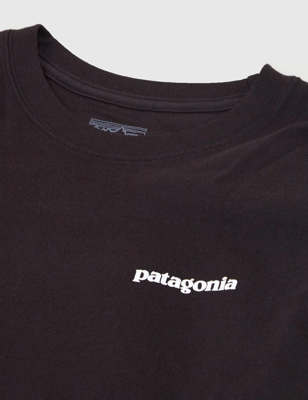 Patagonia P-6 Logo Long Sleeve T-Shirt - Black