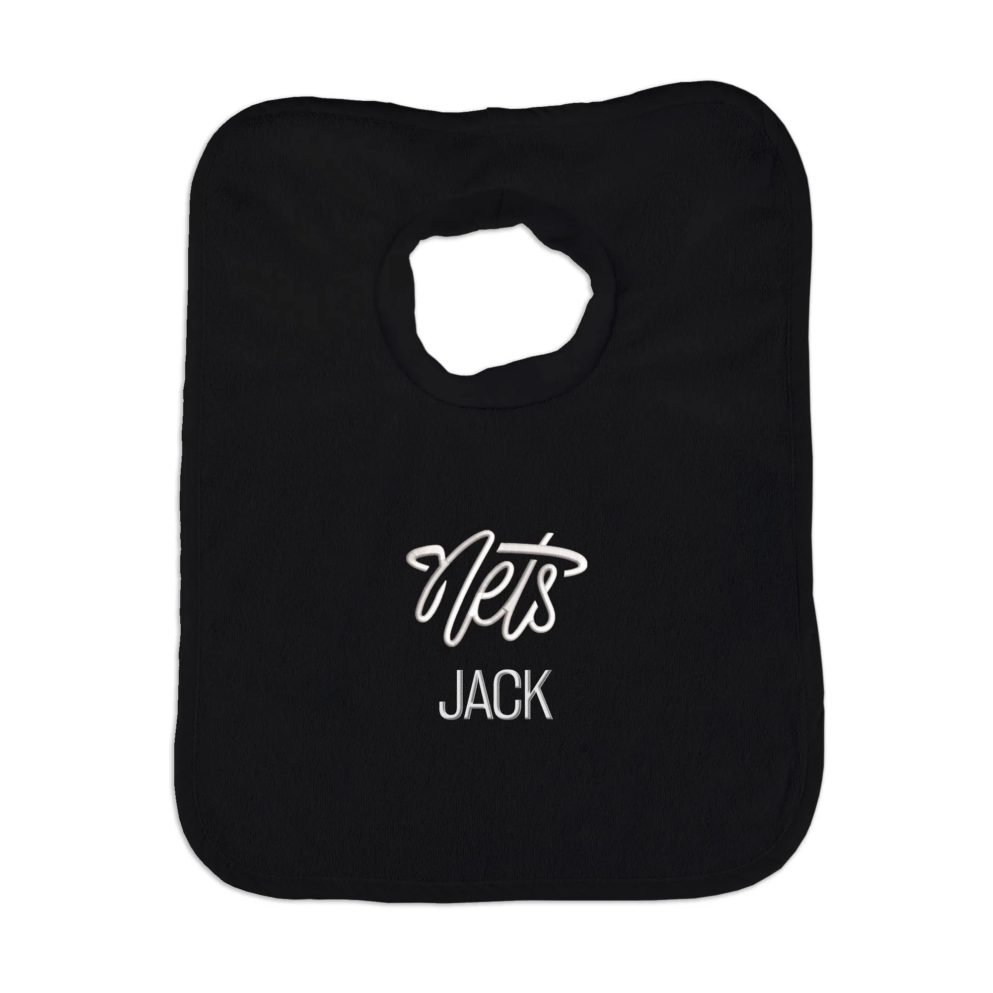 Personalized Brooklyn Nets Script Nets Pullover Bib