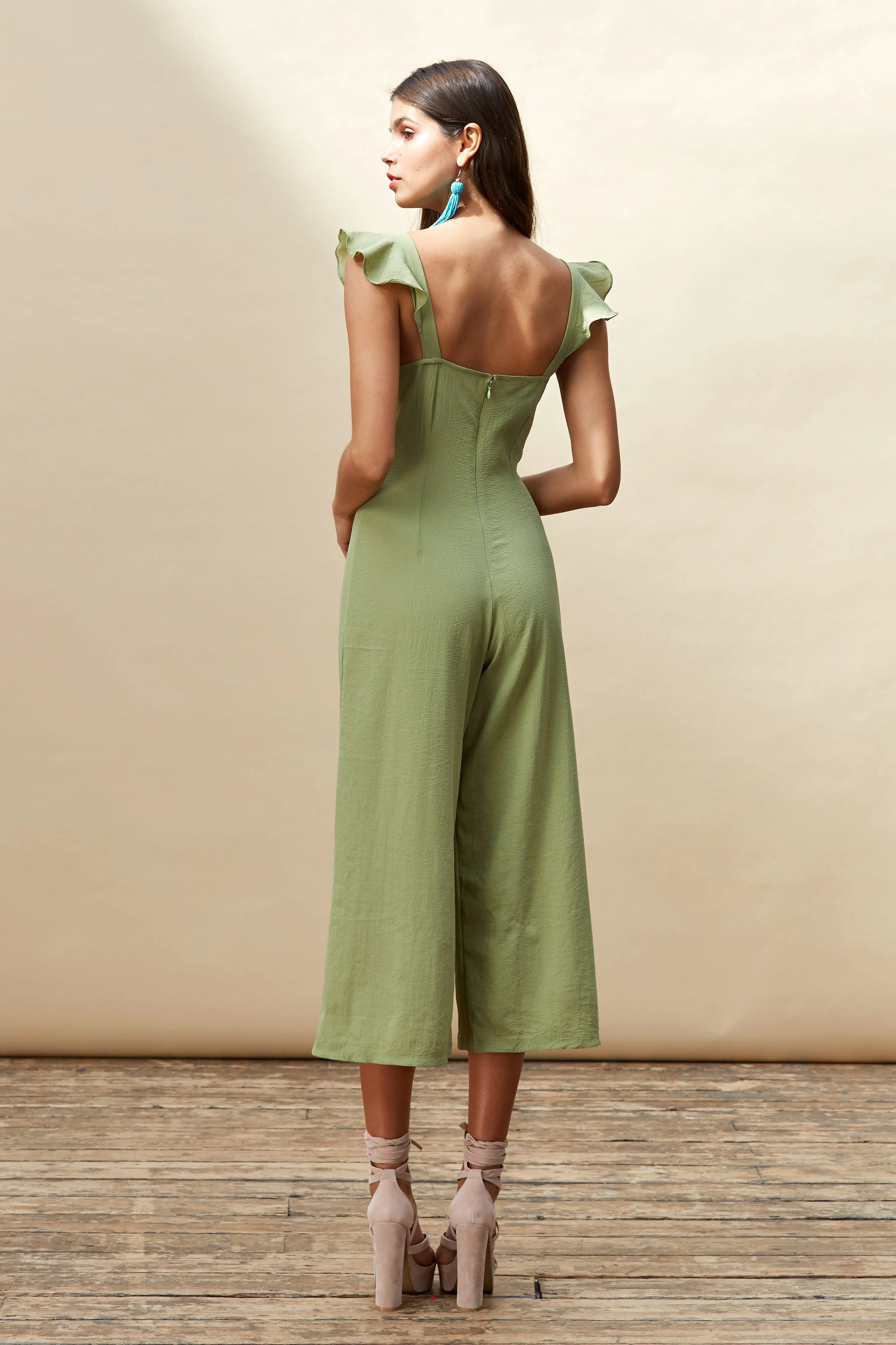 Pixie Jumpsuit in Khaki