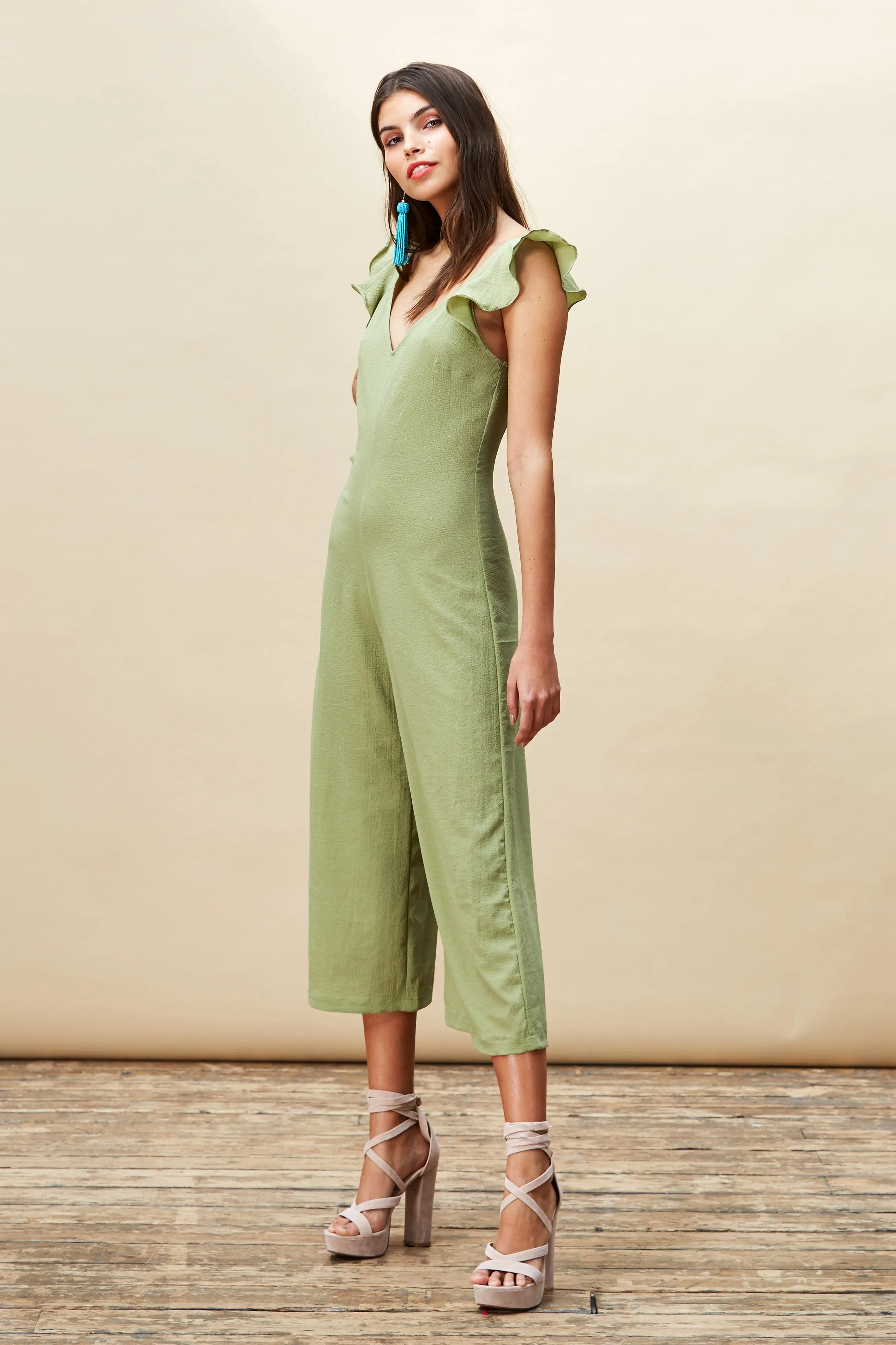 Pixie Jumpsuit in Khaki