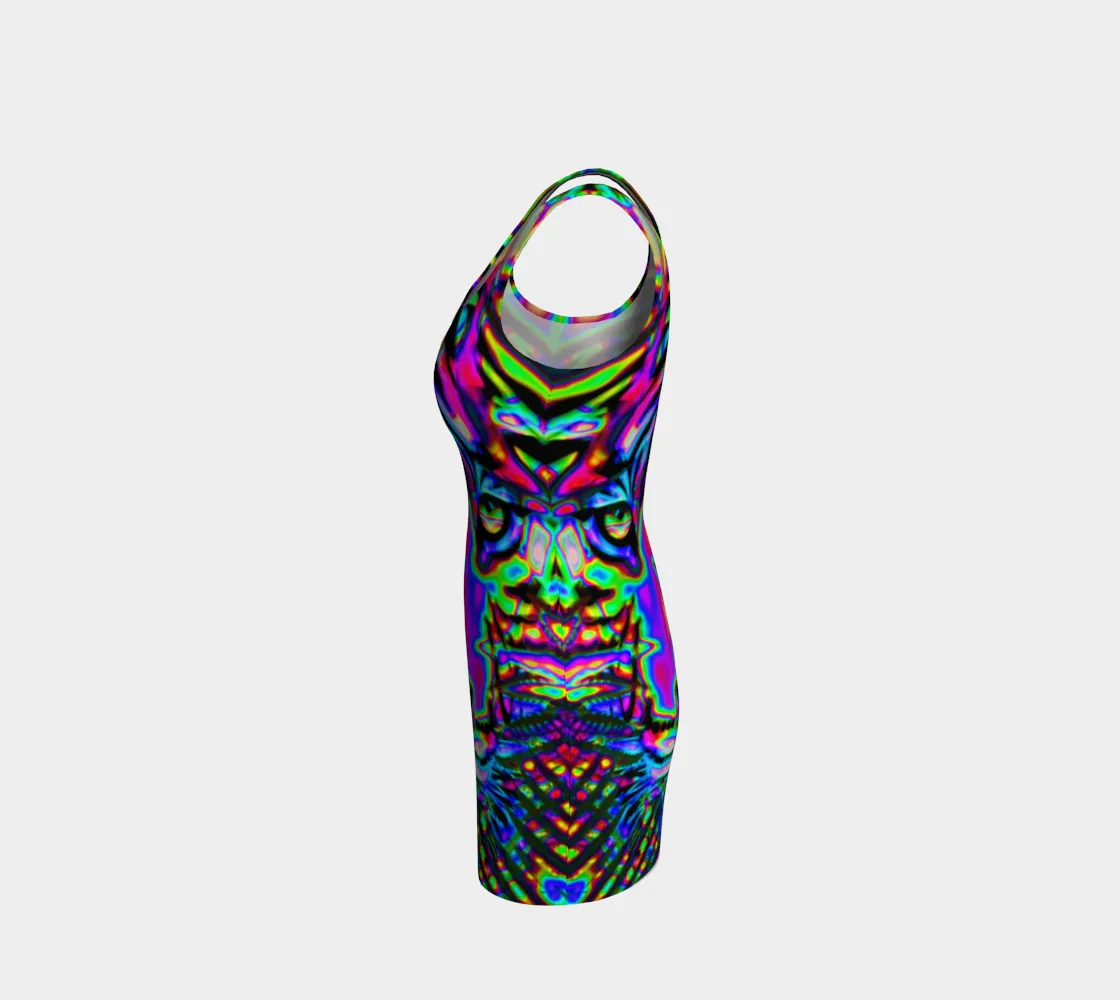 PSYCHEDELIC TIGER | BODYCON DRESS | IMRAN