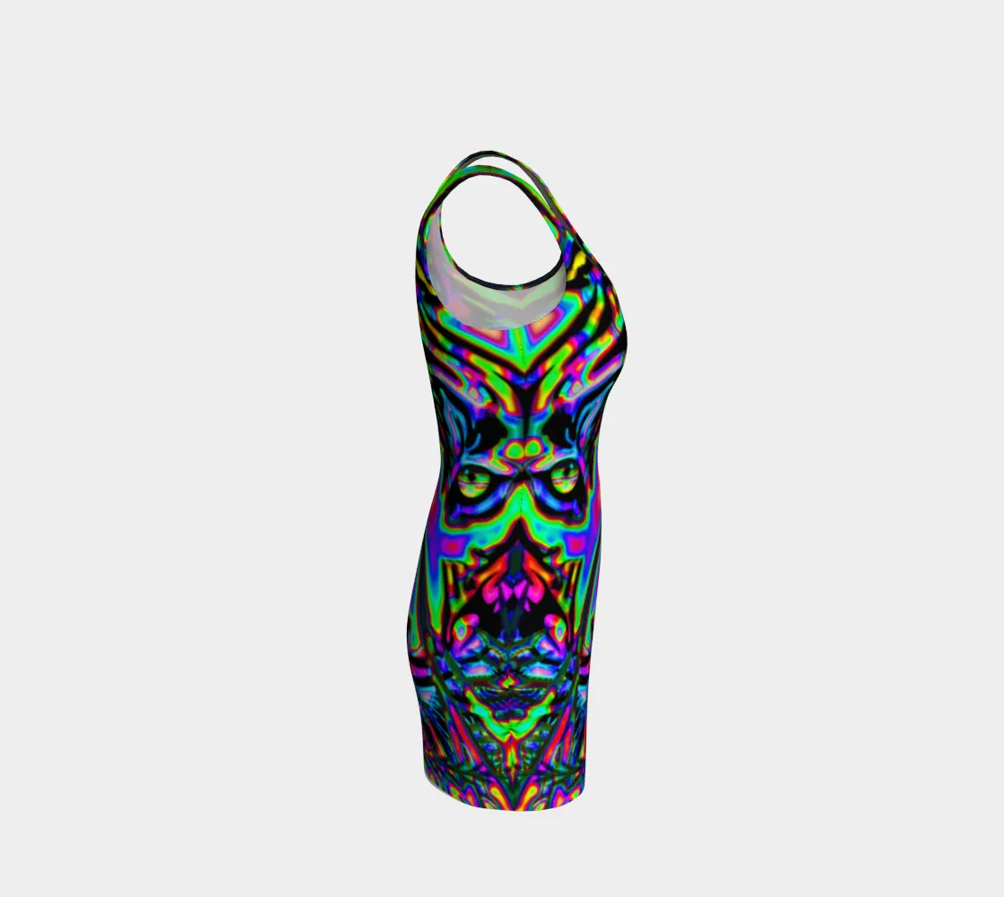 PSYCHEDELIC TIGER | BODYCON DRESS | IMRAN