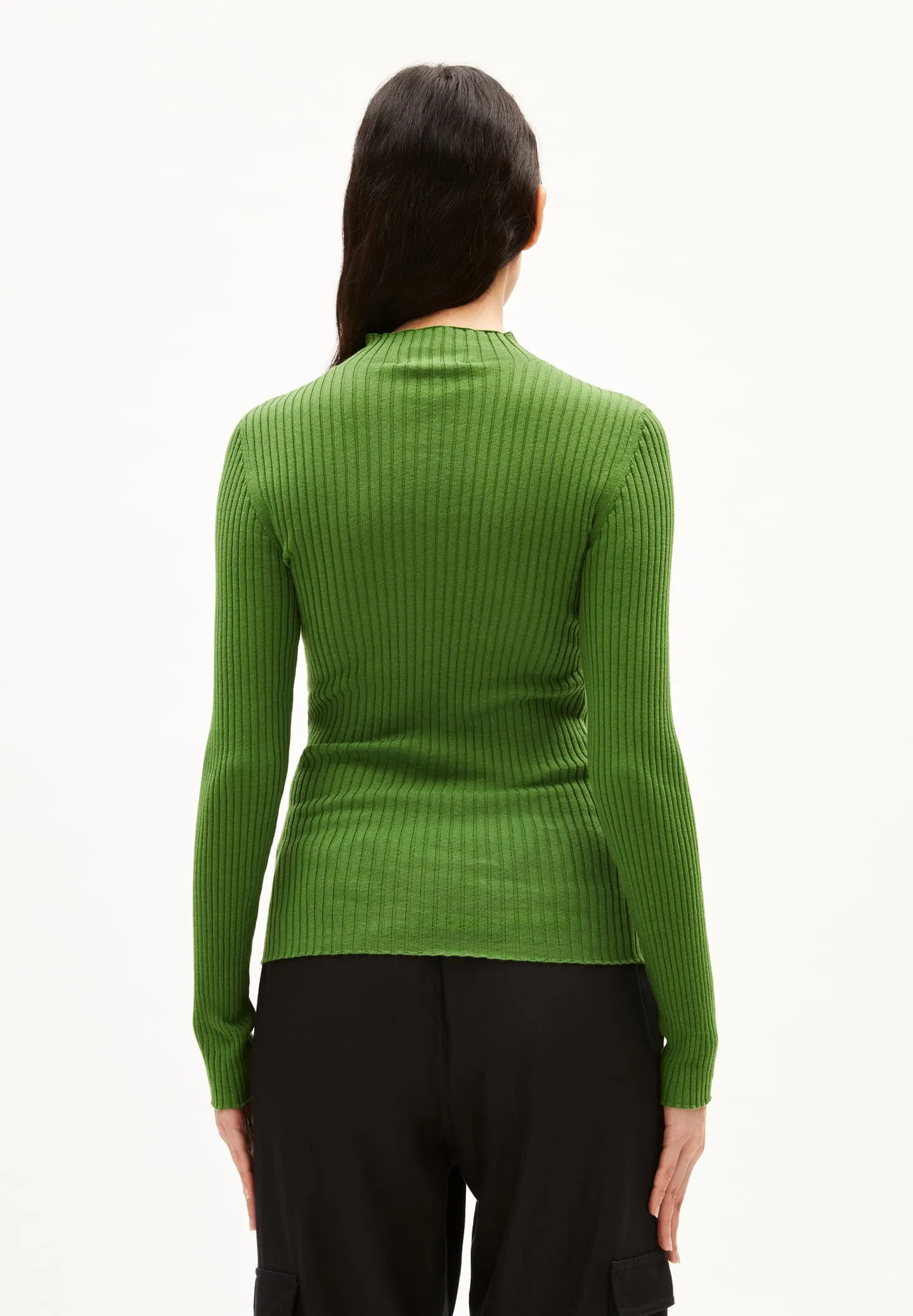 Pullover ALAANIA Mockneck ivy green | ARMEDANGELS