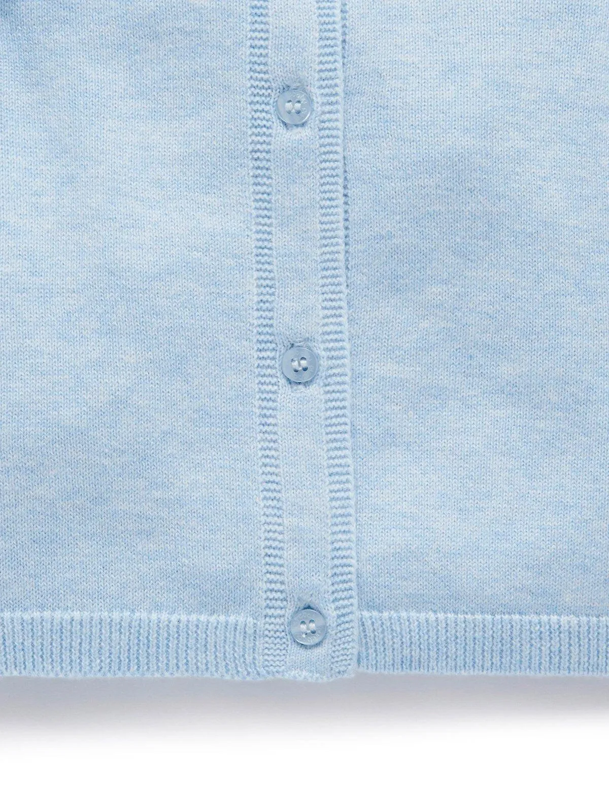 Purebaby Essential Cardigan - Melange Blue