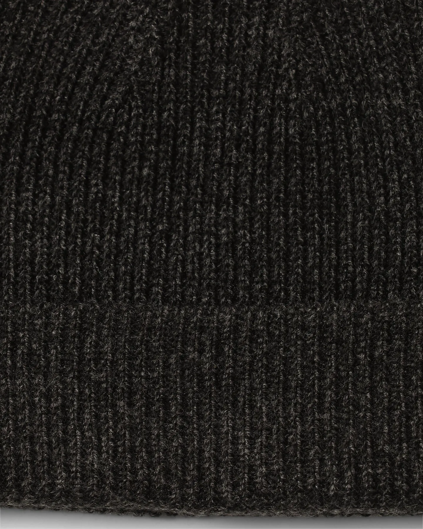 PYRA Alpine Rolled Badge Beanie Black