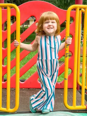 Retro Stripe Jumpsuit