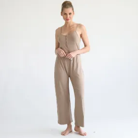 Scarlett Nursing Friendly Cami Jumpsuit (Taupe)