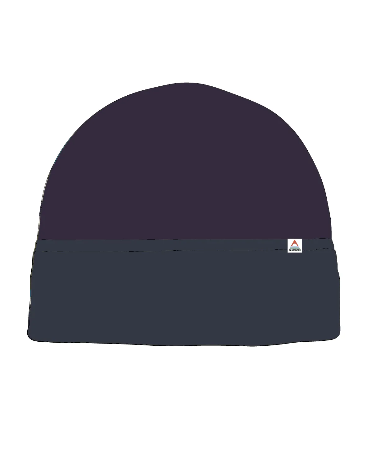 Set Off Recycled Polar Fleece Beanie - Deep Plum/Charcoal