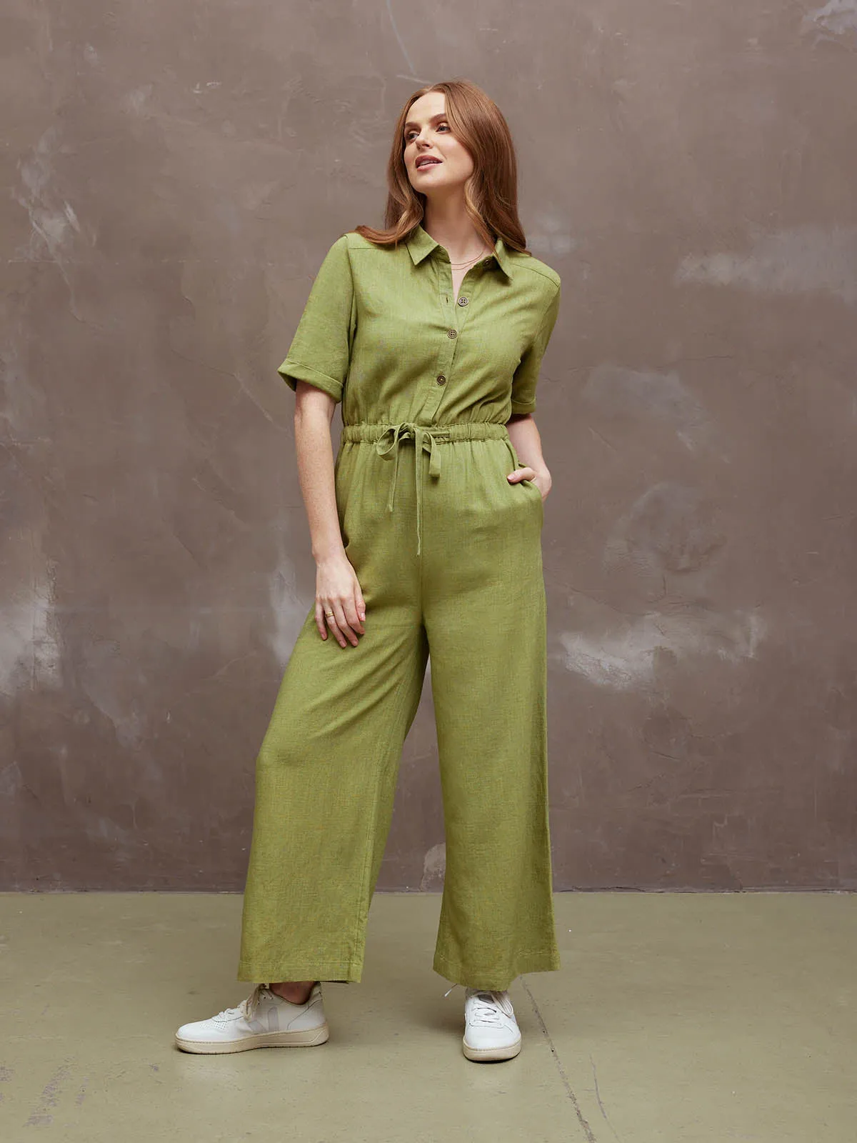 Shannon - Utility Jumpsuit - Green