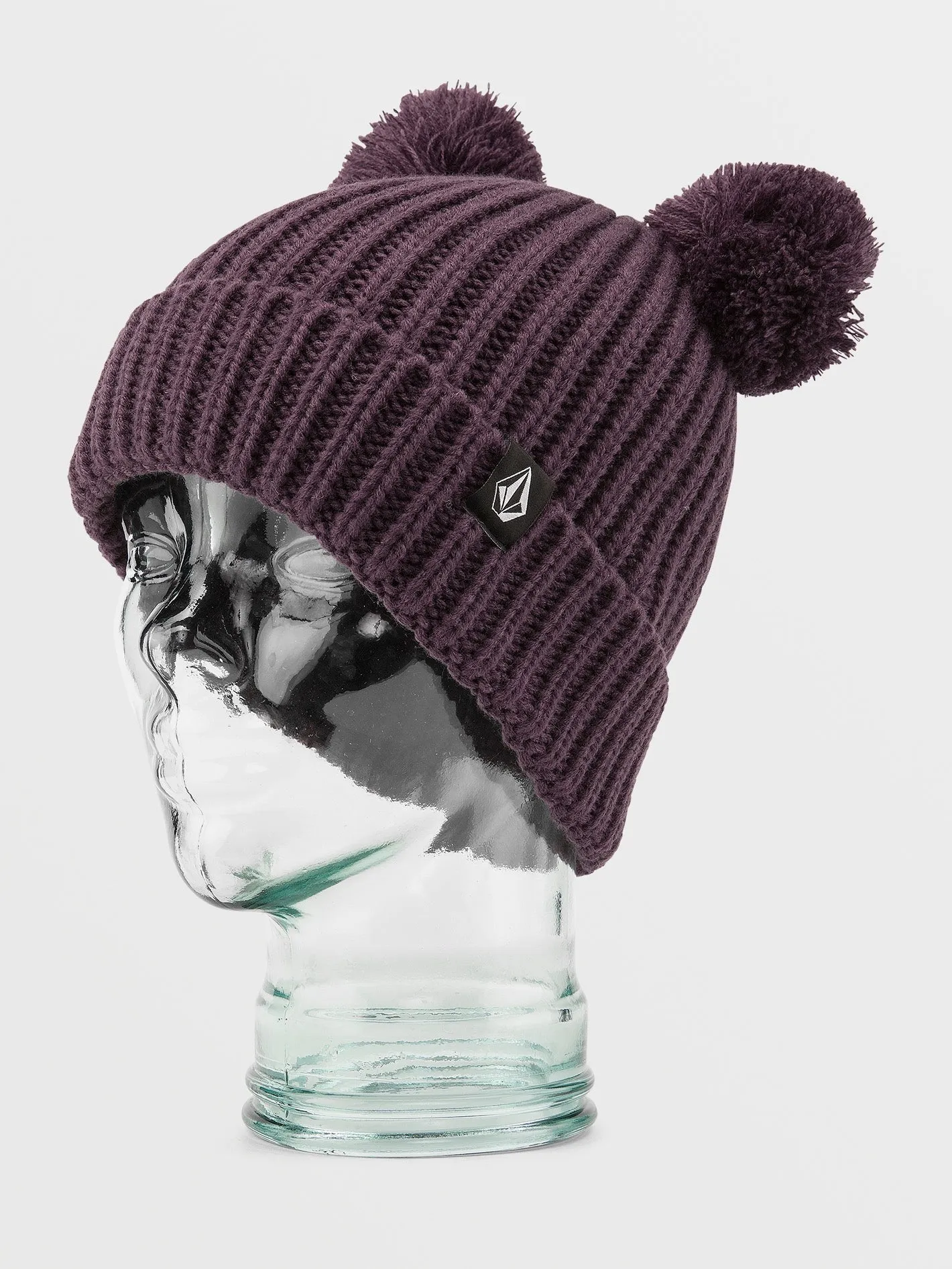 Shreddy Teddy Bobble Beanie - BLACKBERRY - (KIDS)