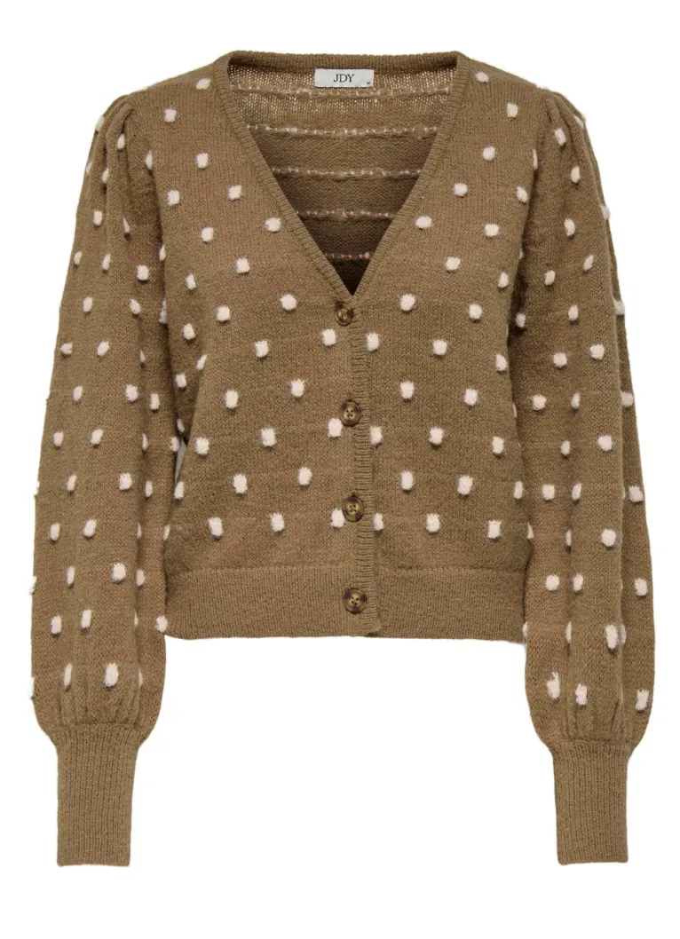 Sigrid Dotty Cardigan in Camel