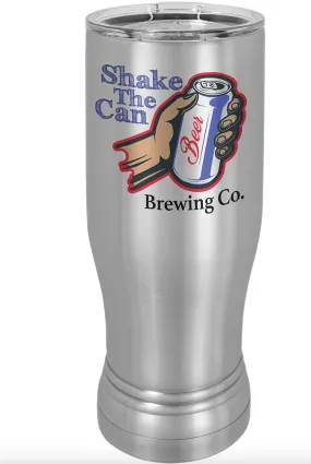 Stainless Steel Customizable 14 oz. Polar Camel Pilsner with Clear Lid