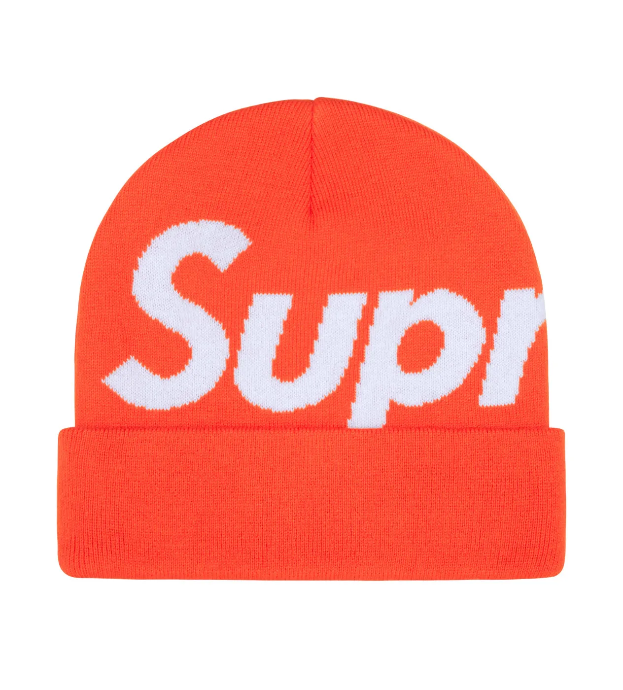 Supreme Big Logo Beanie Orange