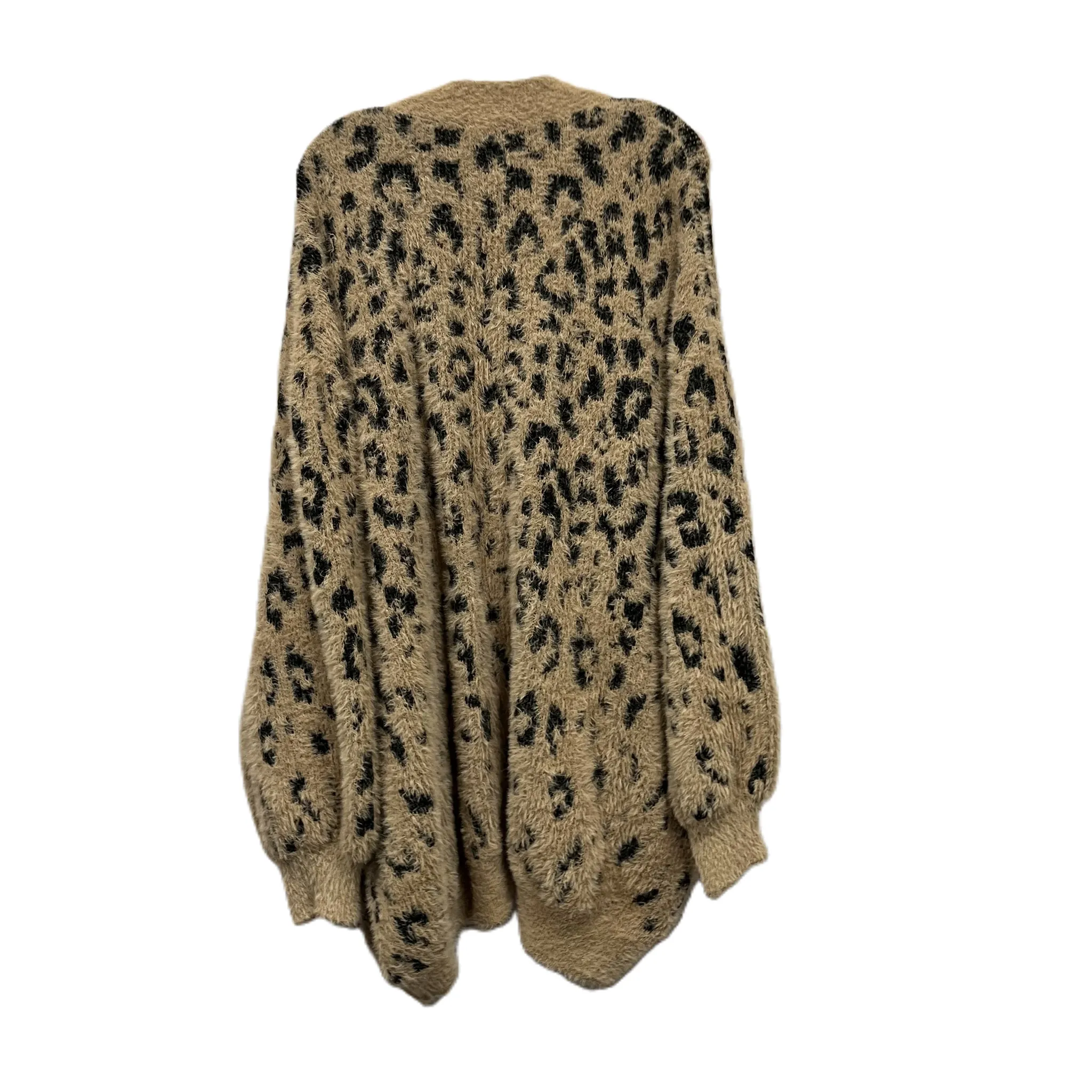 Sweater Cardigan By Ophelia Roe In Animal Print, Size: 3x