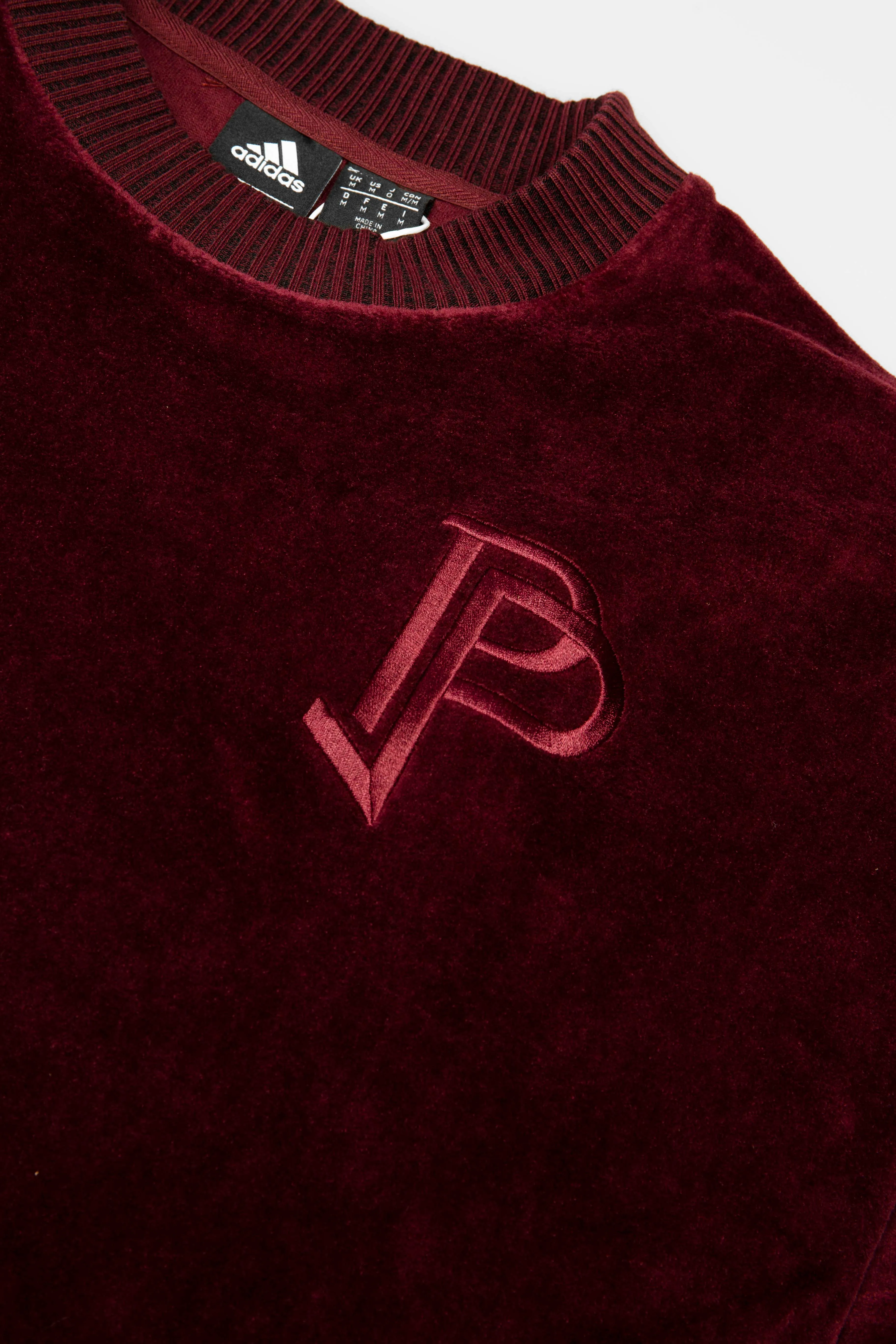 Tango Pogba Mens Long Sleeve Shirt - Maroon/Maroon