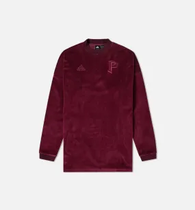 Tango Pogba Mens Long Sleeve Shirt - Maroon/Maroon