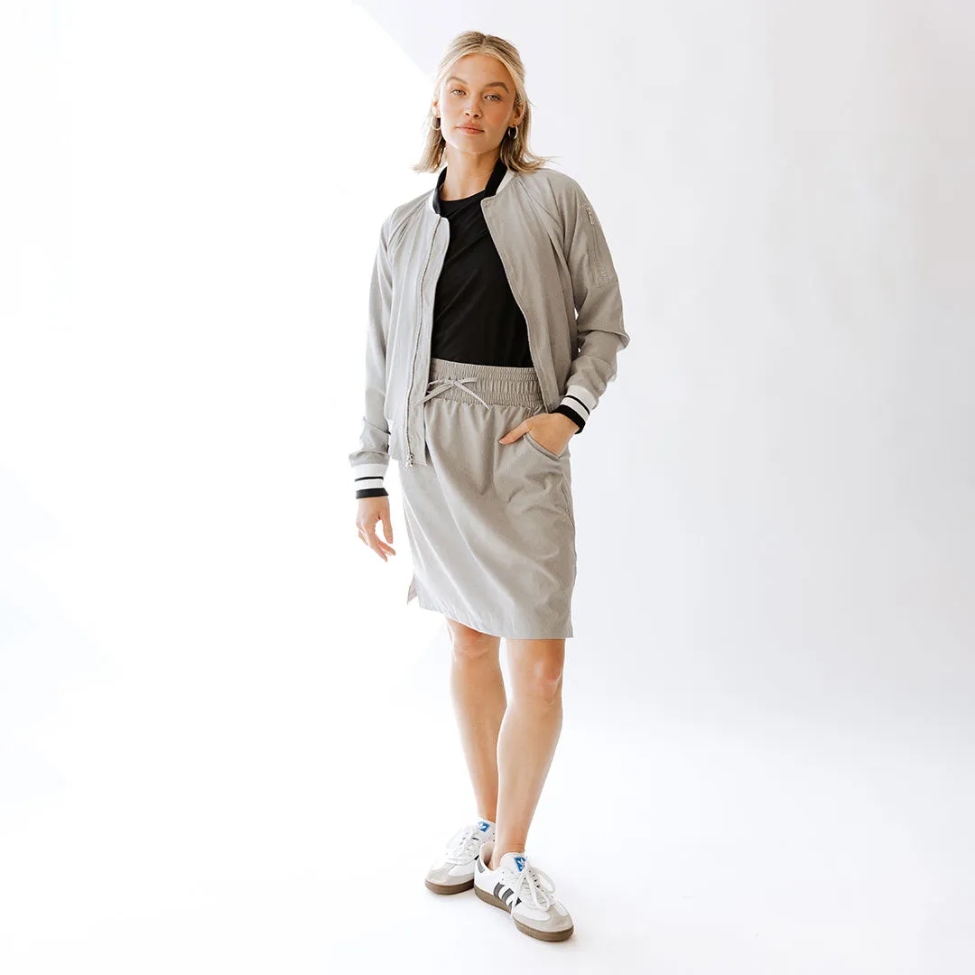 The Away Skirt, Heather Grey