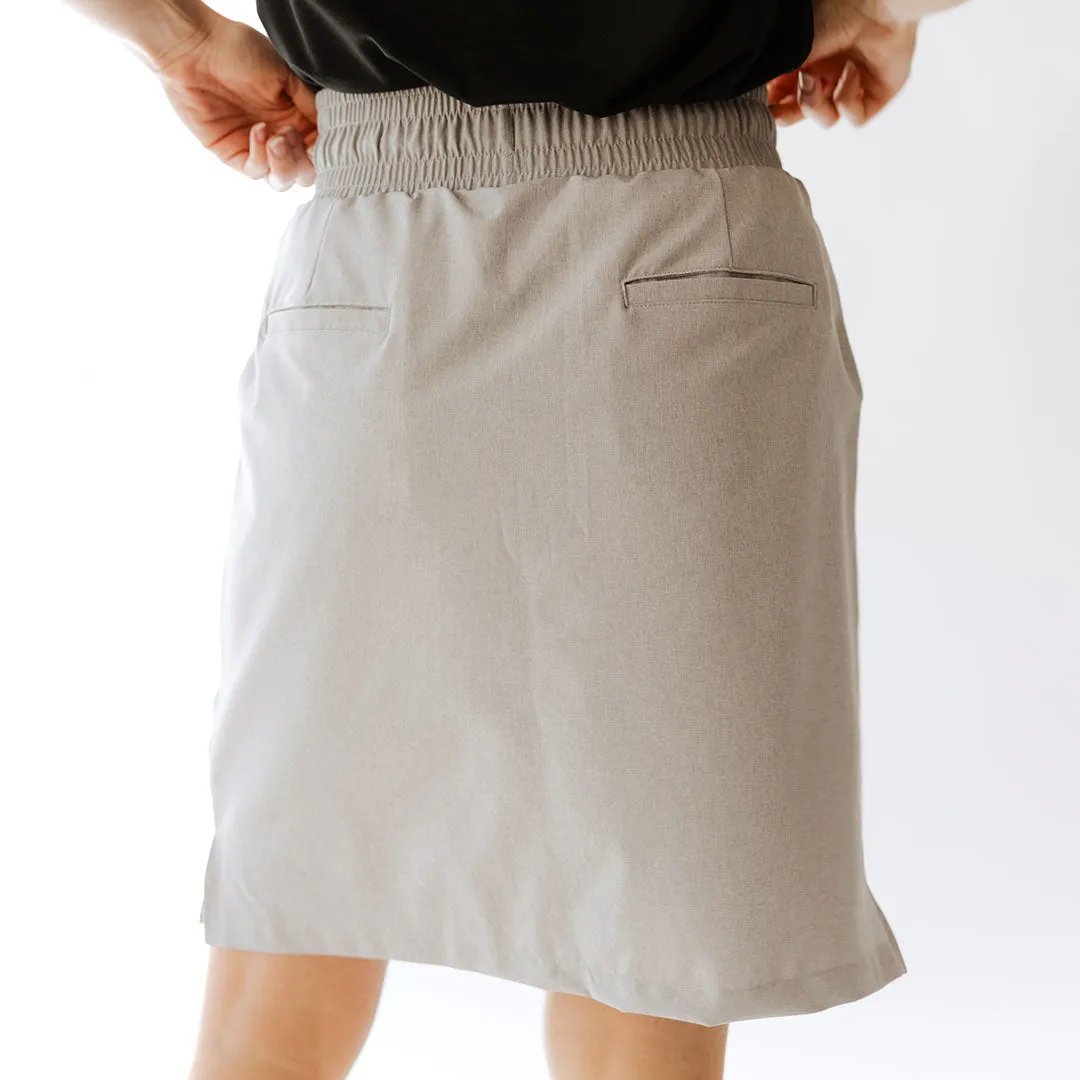 The Away Skirt, Heather Grey