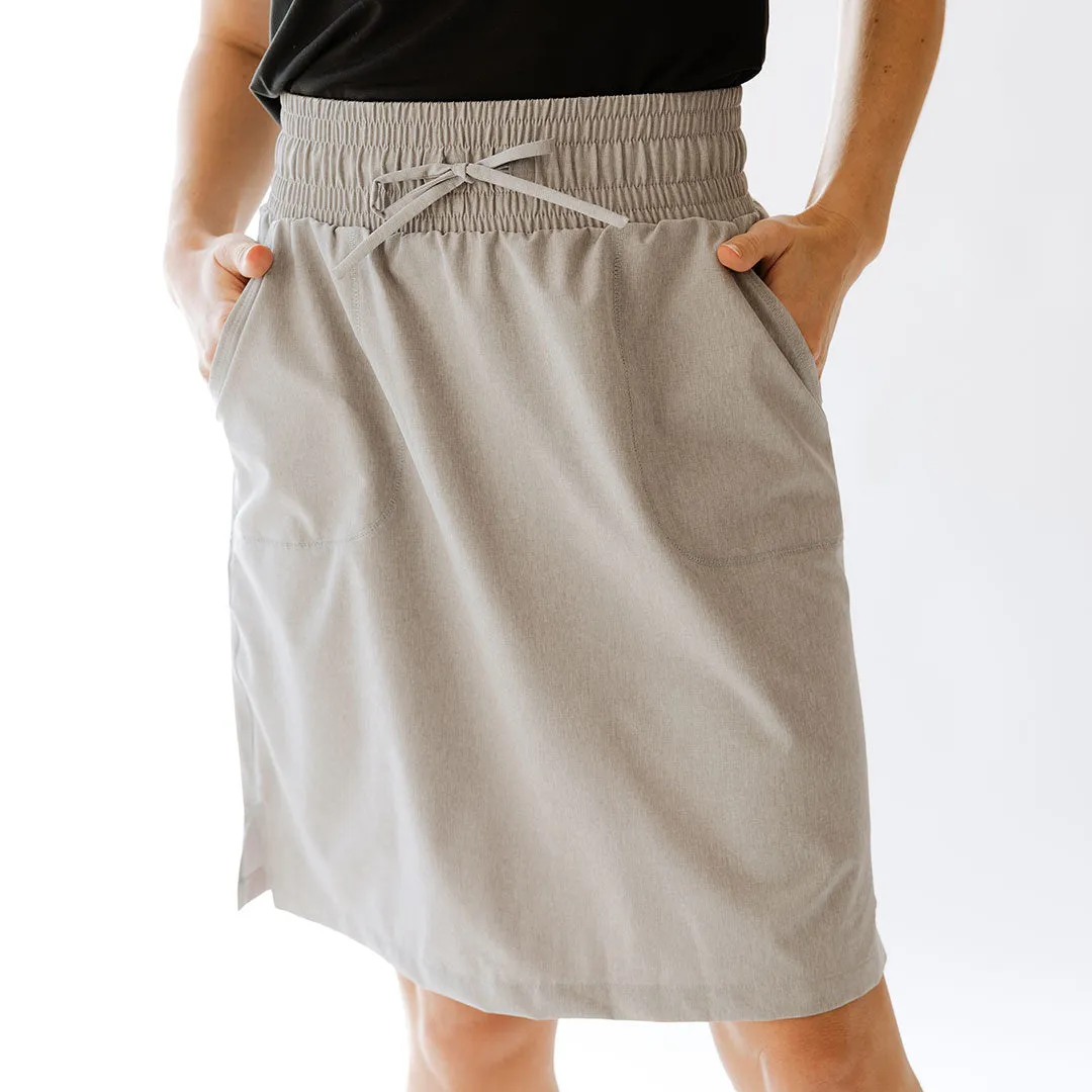 The Away Skirt, Heather Grey