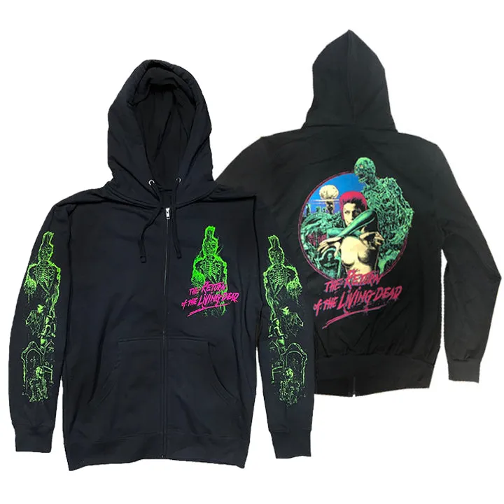 THE RETURN OF THE LIVING DEAD TRASH ZIP HOODIE