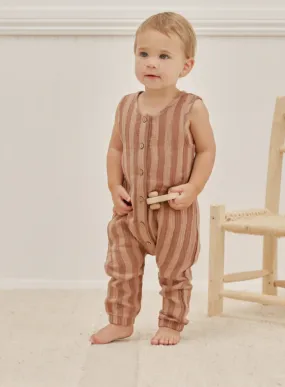 The Woven Jumpsuit by Quincy Mae - Retro Stripe - BABY