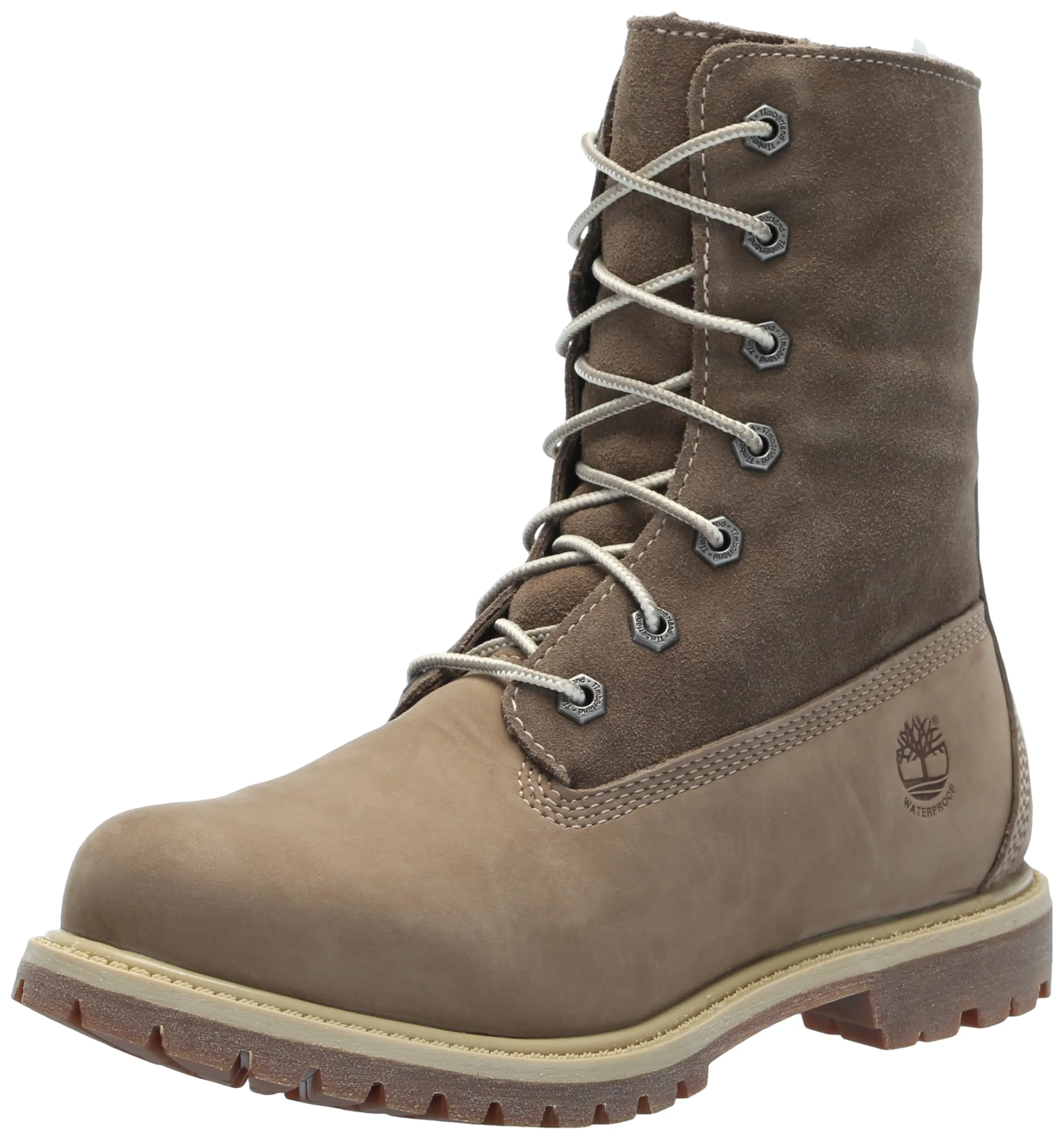 Timberland Women's Authentic Mid Warm Lined Waterproof Boot, Taupe-New 2024