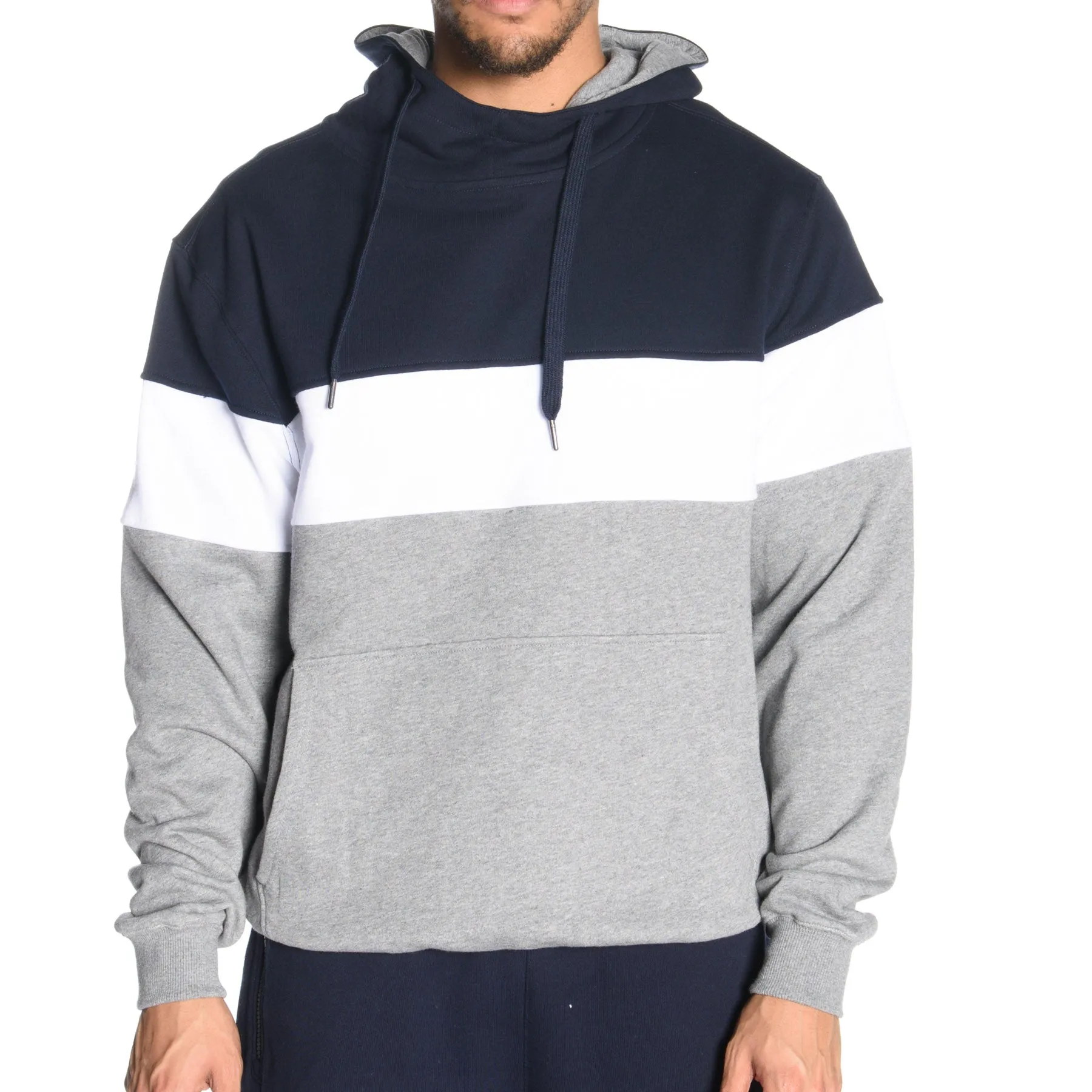 Tri Panel Pullover Hoodie