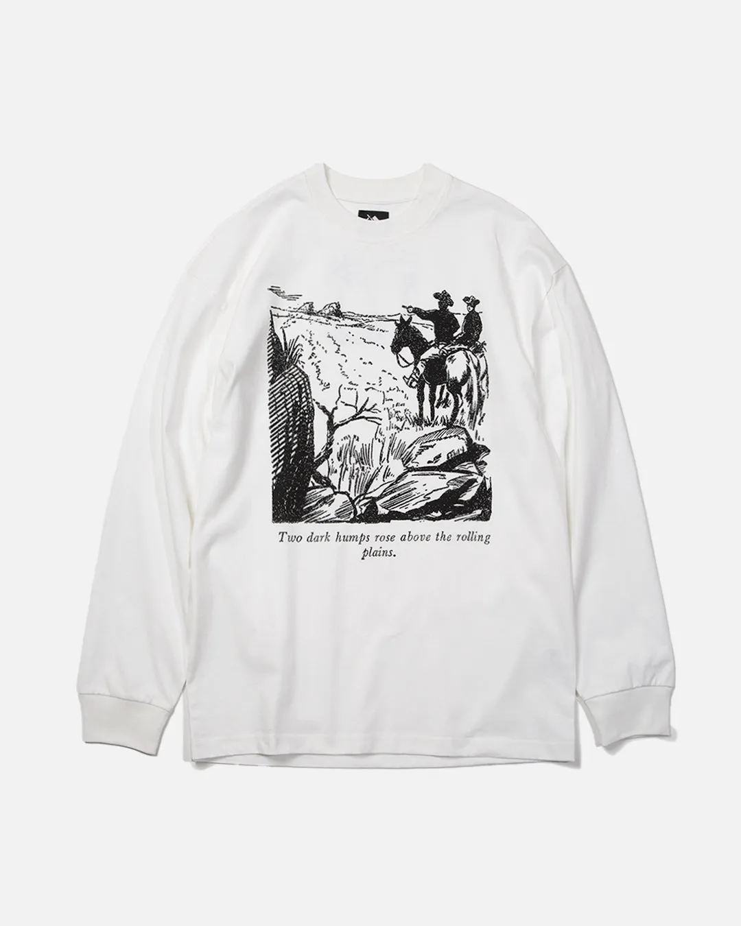 Two Dark Humps Longsleeve - White