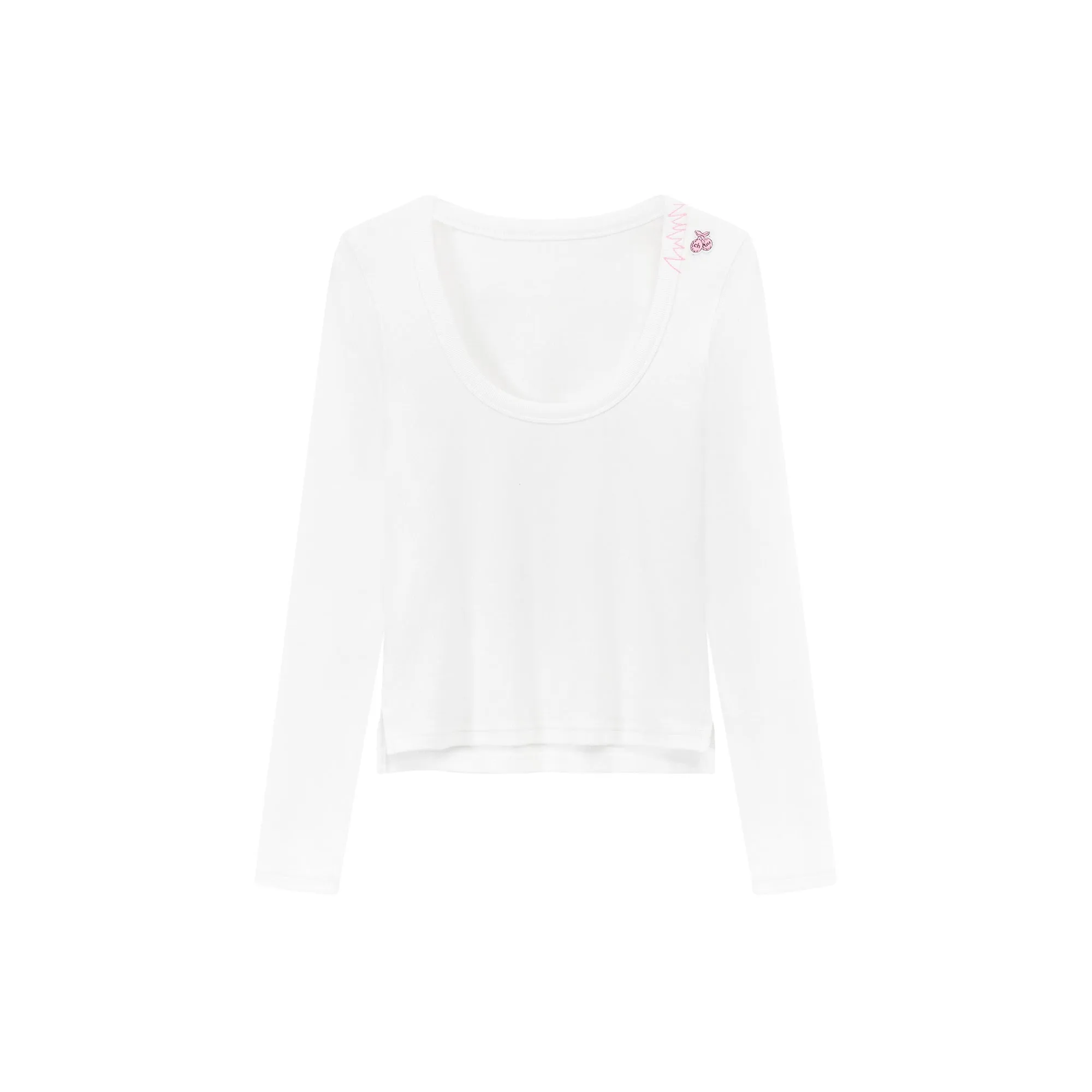 U Neck Basic Long Sleeve T-Shirt