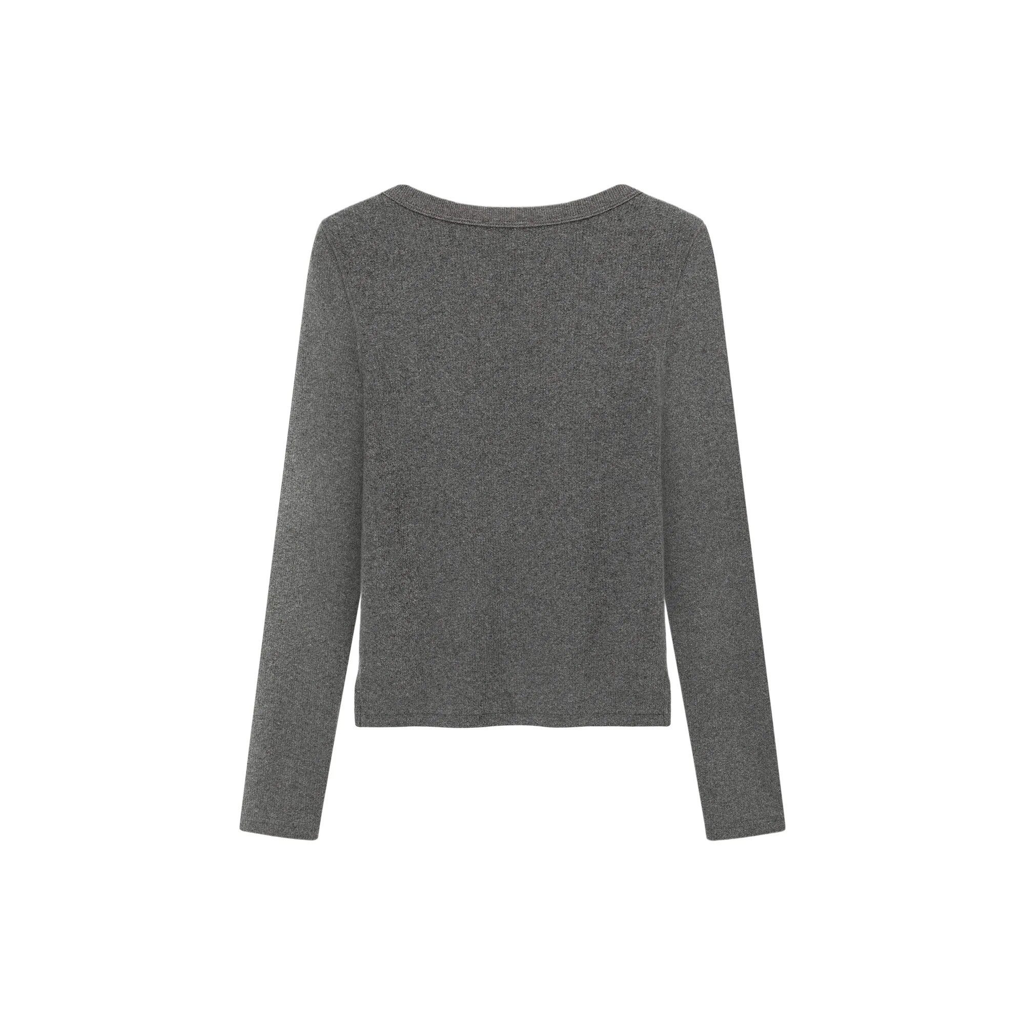 U Neck Basic Long Sleeve T-Shirt