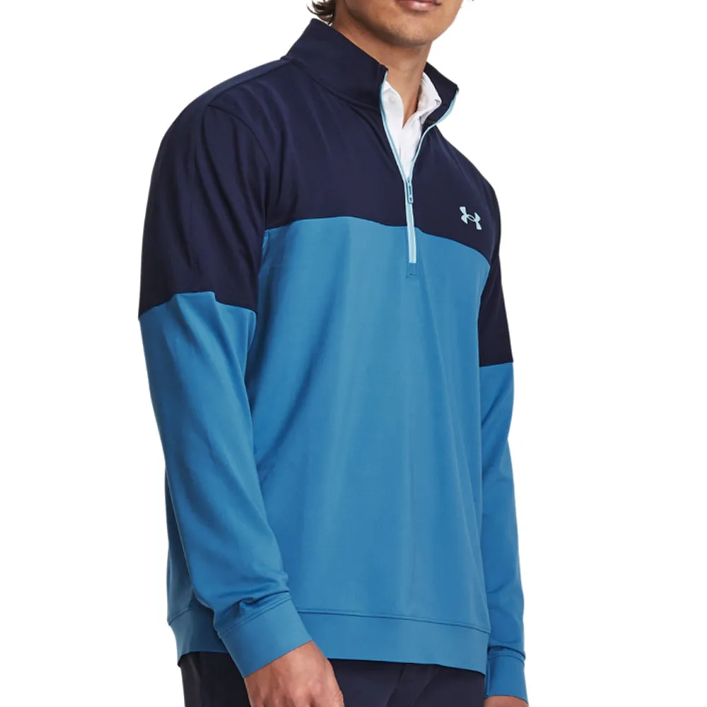 Under Armour Storm Midlayer 1/2 Zip Pullover - Cosmic Blue/Midnight Navy