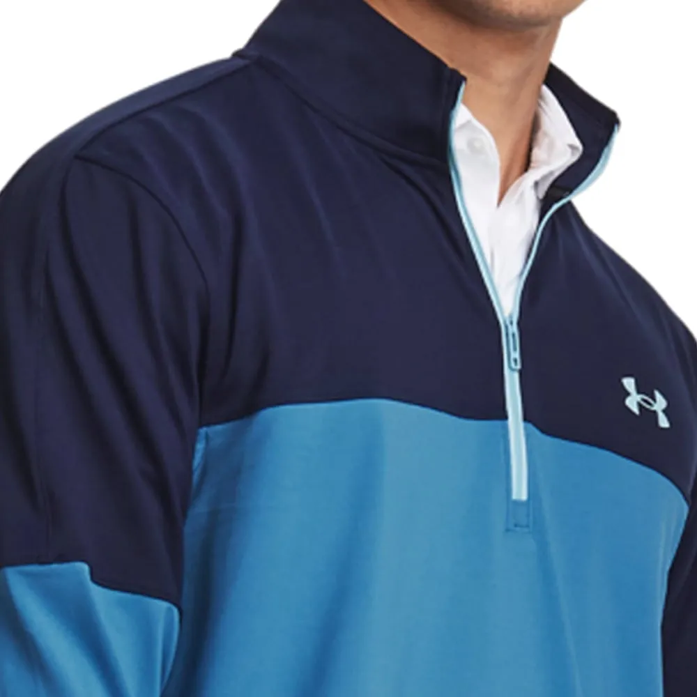 Under Armour Storm Midlayer 1/2 Zip Pullover - Cosmic Blue/Midnight Navy