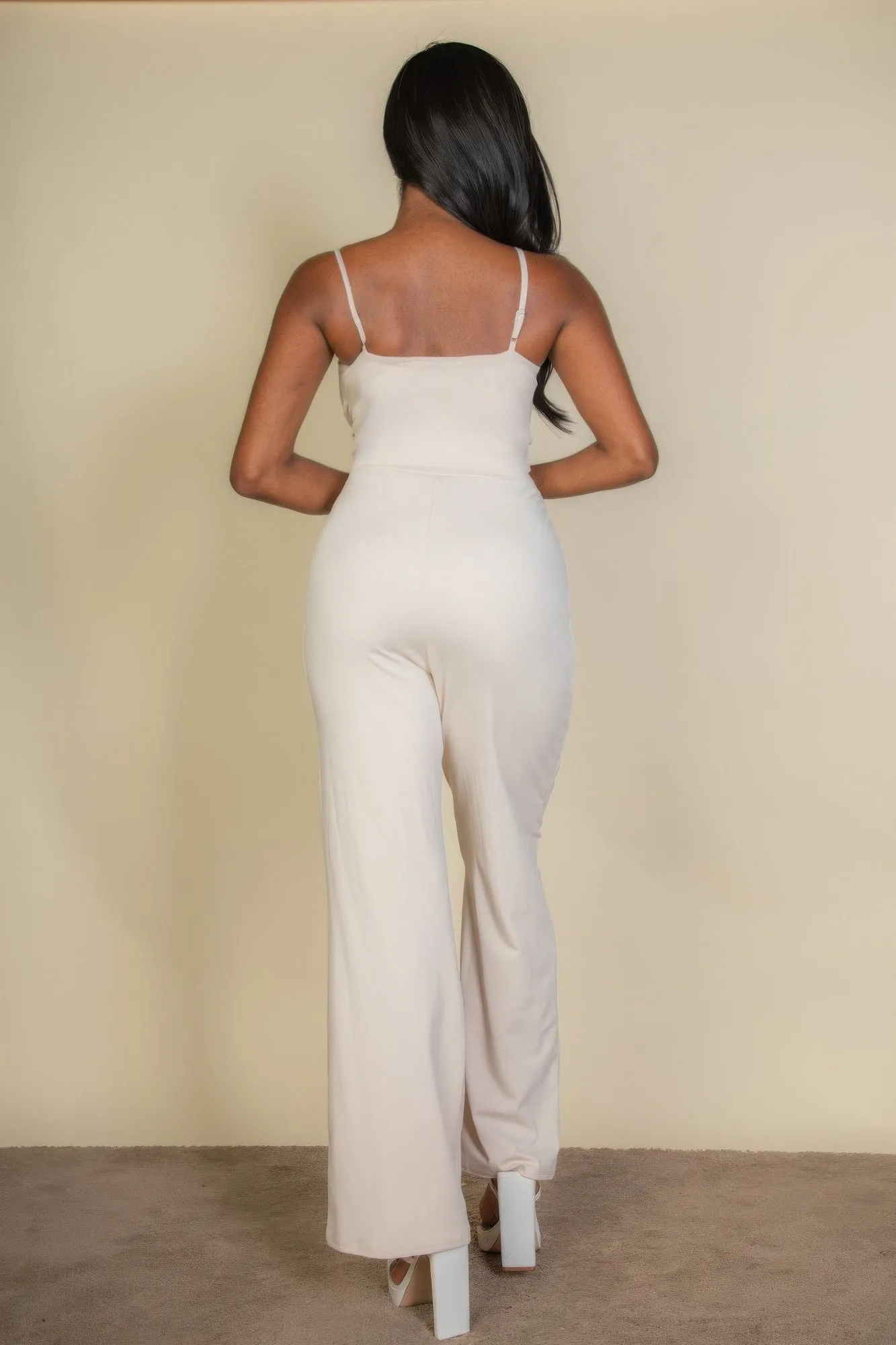 V-neck Camisole Jumpsuit