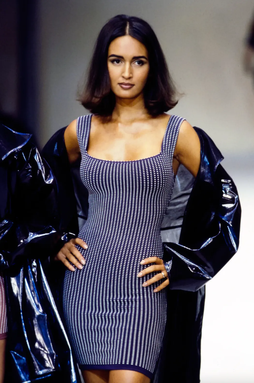 Vintage S/S 1990 Runway Blue Bodycon Dress