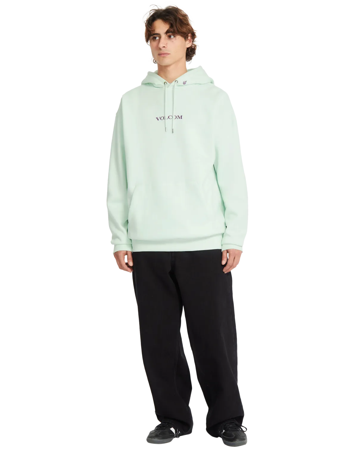 Volcom Stone Pullover Hoodie in Cloud Blue