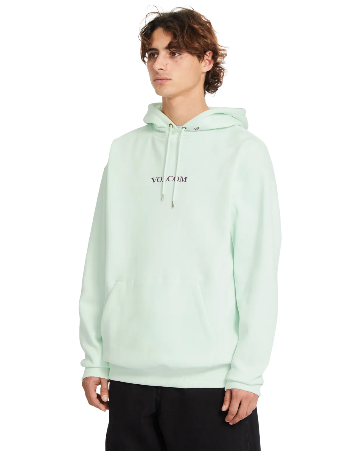 Volcom Stone Pullover Hoodie in Cloud Blue