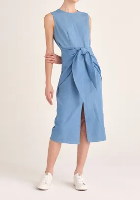 Waist Tie Denim Dress