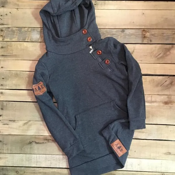 Wholesale: Long Side Zip Hoodie